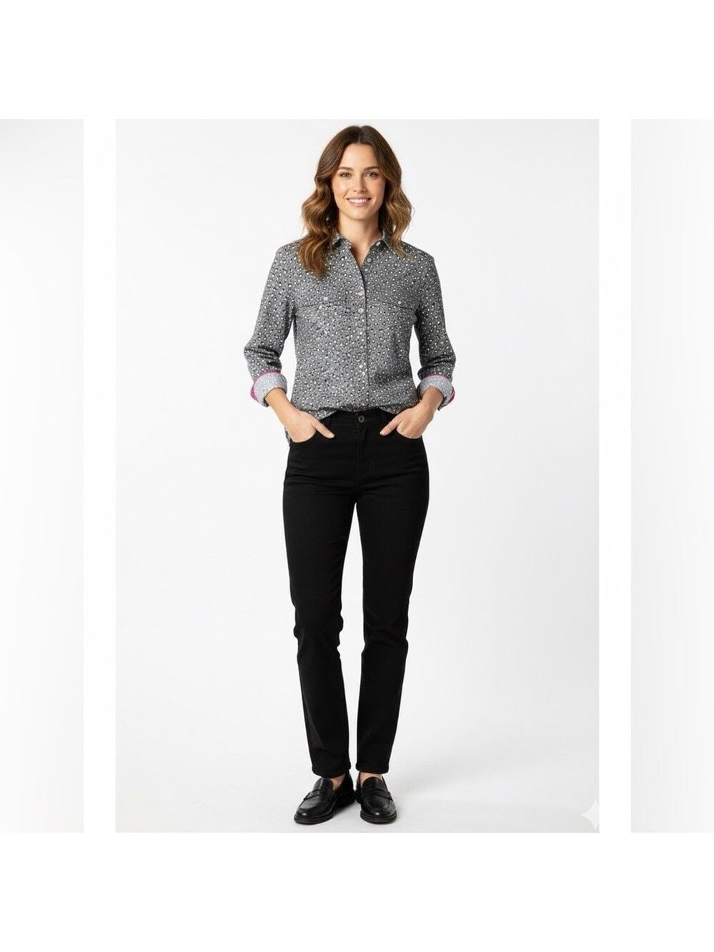 TALBOTS 100% Cotton Button Front Shirt Sz 6